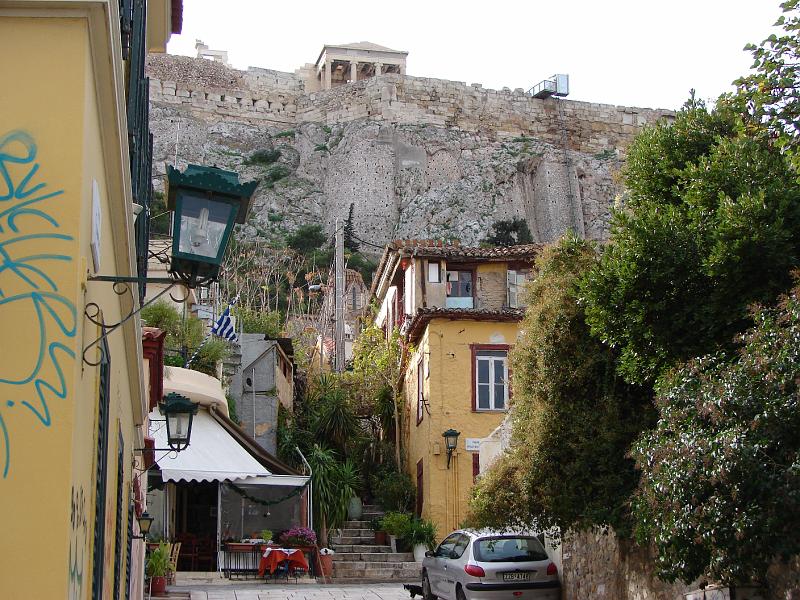 DSC03099.JPG - Plaka, Blick auf die Akropolis